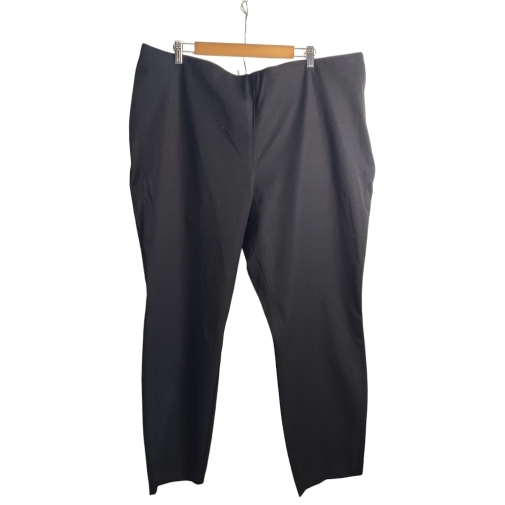 a new day Women's Black Stretch Plus Size Cropped Pants Size 20W NWT